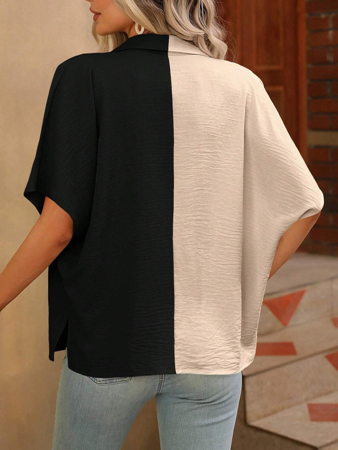 Coria 2 Ton Cap Sleeve Western Top Shirt