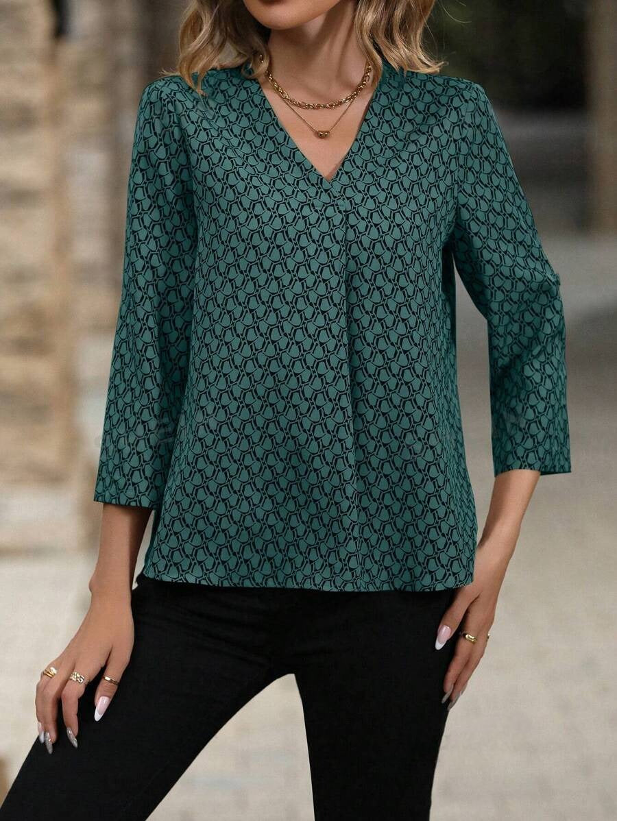 Coria Women's Printed Rayon Shirt Top for Women | Western Shirt for Women Stylish Latest | Office Wear Regular Top