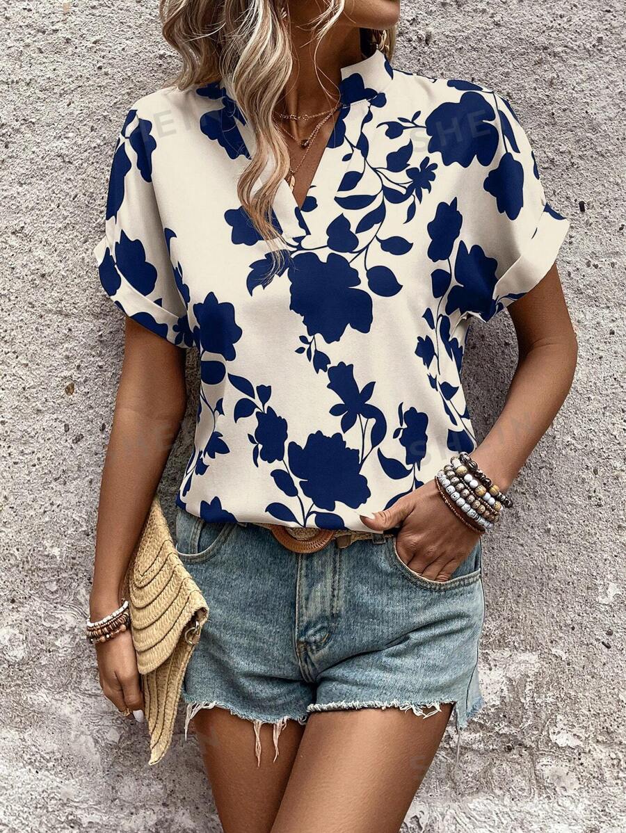 Coria Women's Printed Regular Fit top Shirts