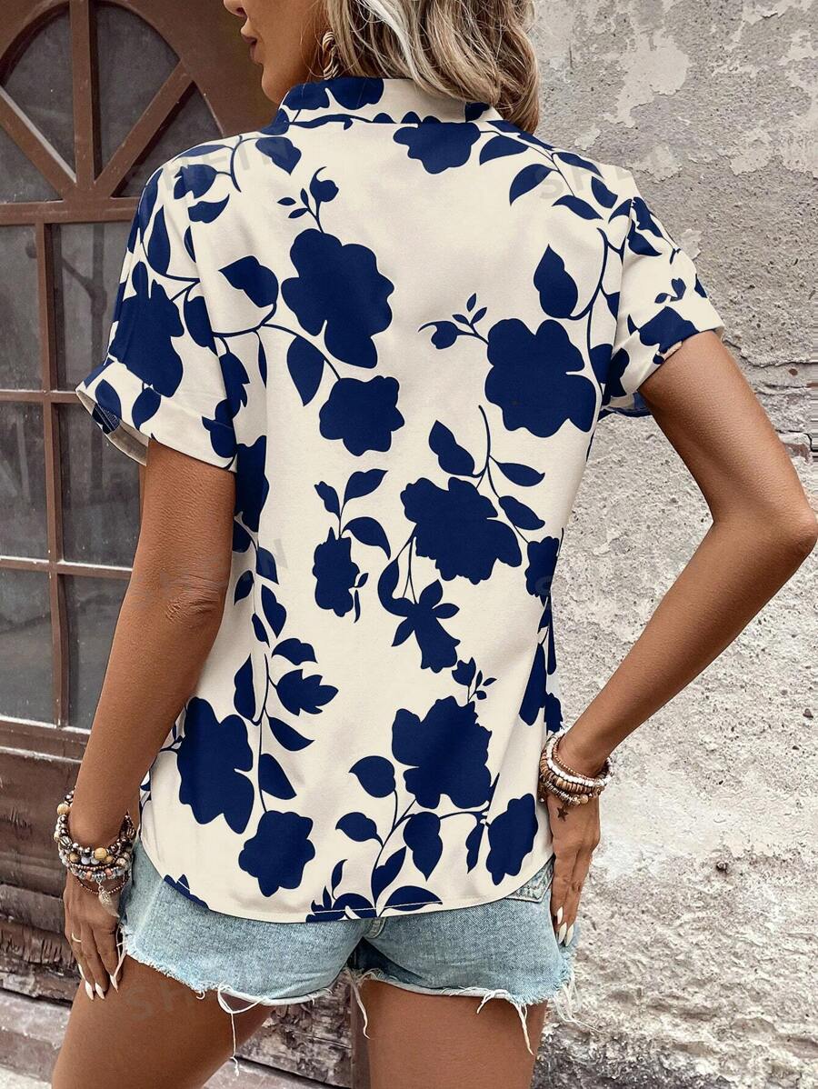 Coria Women's Printed Regular Fit top Shirts